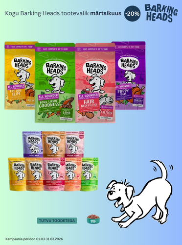 Barking Heads pakkumine märtsis