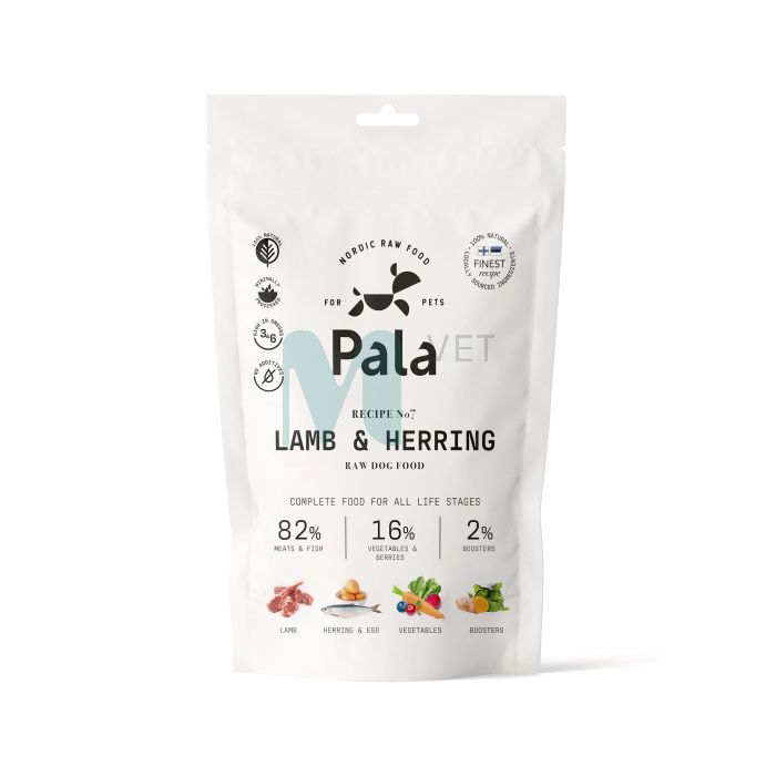 PALA KOERA TOORTOIT LAMMAS/HEERINGAS 100G