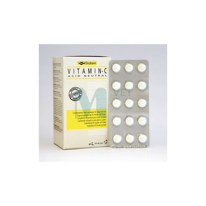DIAFARM VITAMIN C TBL KOERTELE-KASSIDELE N90