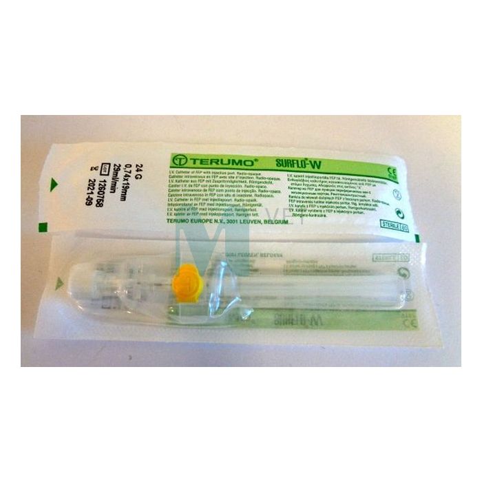 SURFLO-W VEENIKANÜÜL 24G 19MM KOLLANE N1