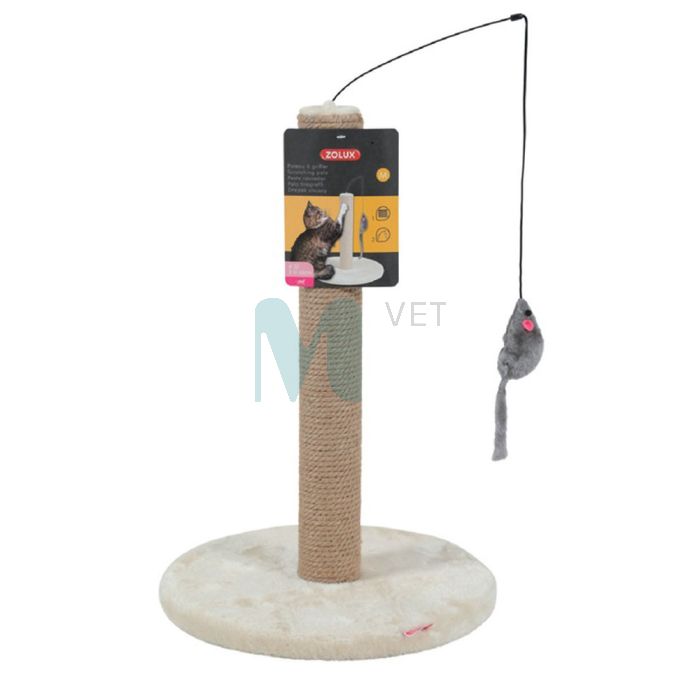 ZOLUX KASSI KRAAPIMISPOST MÄNGUASJAGA 48CM BEEŽ