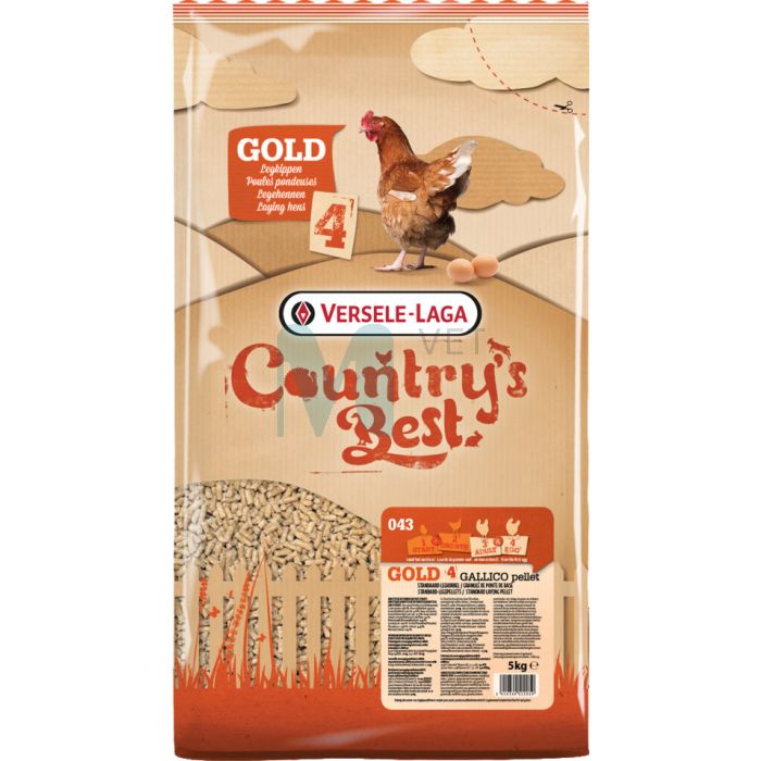 VERSELE-LAGA KANADE TÄISSÖÖT COUNTRY'S BEST GOLD 4 GALLICO PELLET 5KG