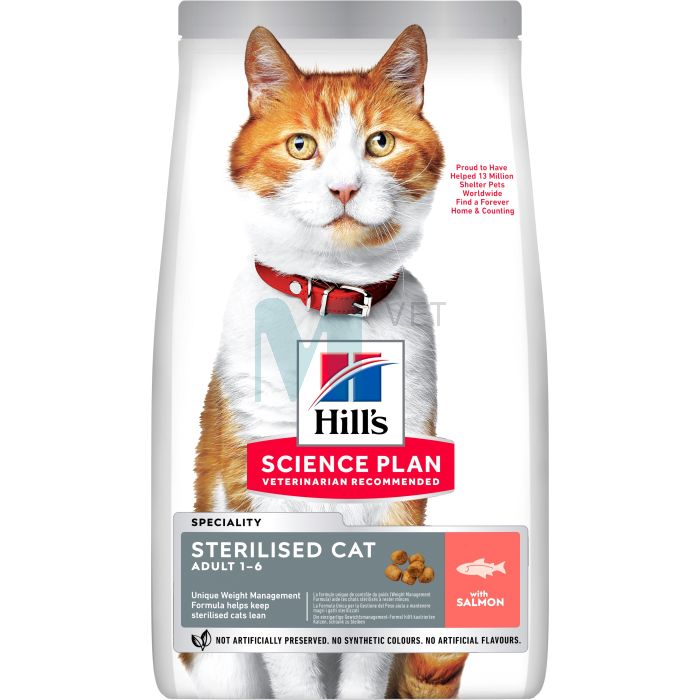 HILLS KASSI TÄISSÖÖT STERIL.ADULT LÕHE 1,5KG