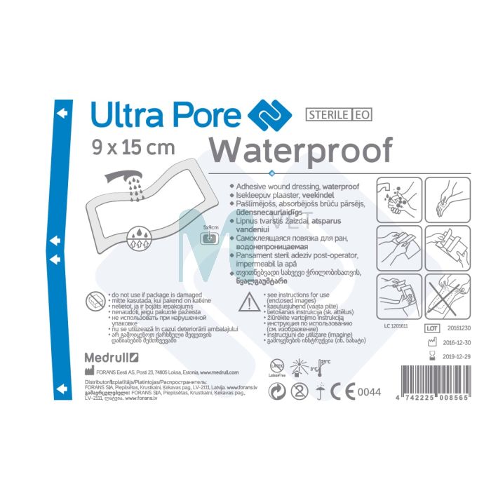 ISEKLEEPUV PLAASTER VEEKINDEL ULTRA PORE 9X15CM (MEDRULL)