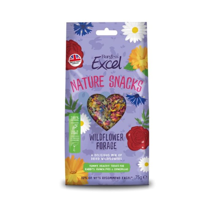BURGESS EXCEL VÄIKELOOMA MAIUS WILDFLOWER FORAGE 75G