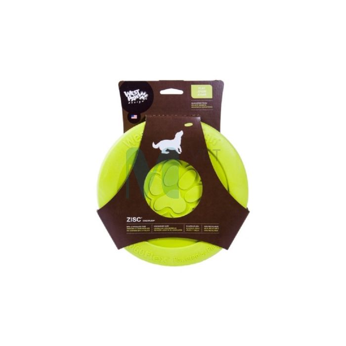 WEST PAW KOERA MÄNGUASI LENDAV TALDRIK ZISC 21,6CM ROHELINE #