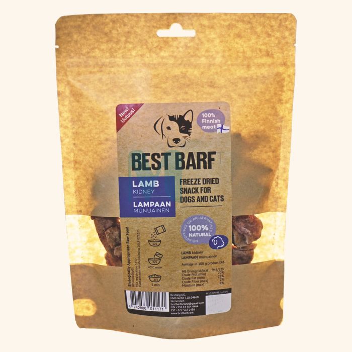 BEST BARF KÜLMKUIVATATUD MAIUS LAMBA NEER 100G #