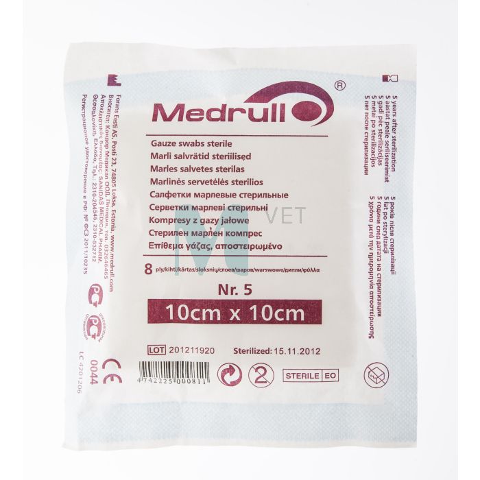 MARLI SALVRÄTIKUD STERIILSED 10X10CM N5 (MEDRULL)