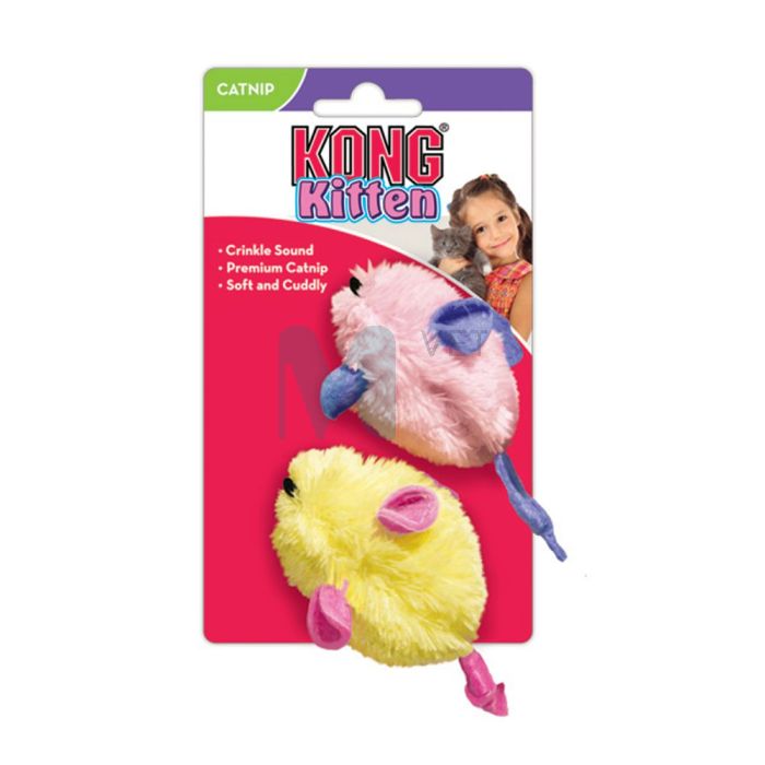KONG KITTEN MICE KASSI MÄNGUASI TEKSTIILIST HIIRED N2 #