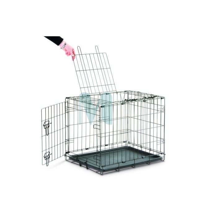 SAVIC METALLPUUR DOG COTTAGE S 61X44X50CM MUST