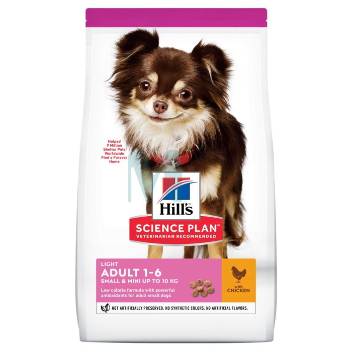HILLS KOERA TÄISSÖÖT LIGHT SMALL&MINI KANA 6KG