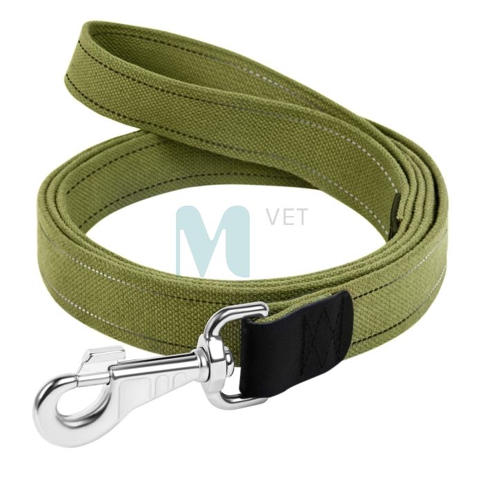 COLLAR KOERA JALUTUSRIHM PUUVILLAST 5M ROHELINE