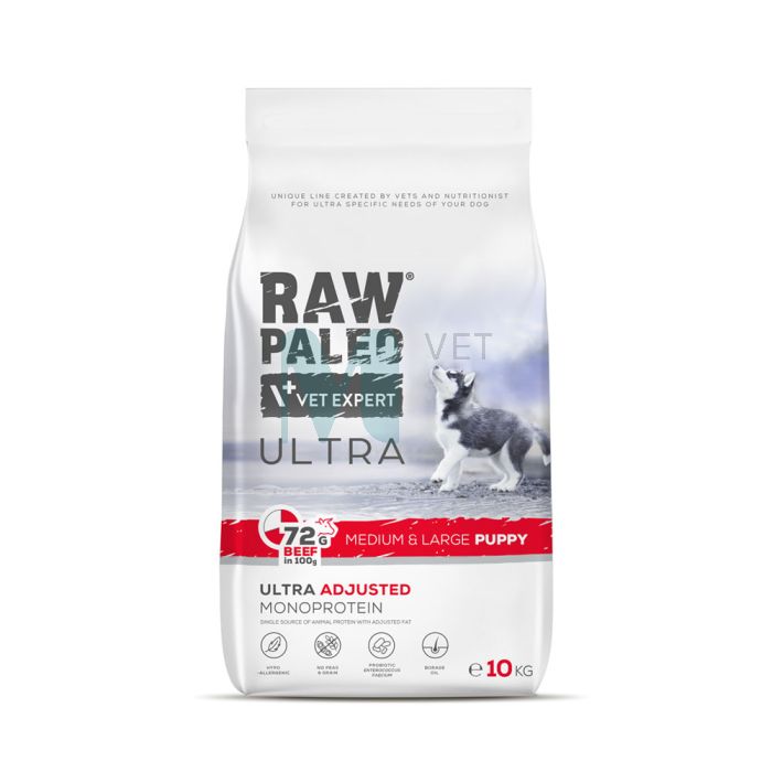 RAW PALEO KUTSIKA TÄISSÖÖT ULTRA KESK./SUUR TÕUG VEIS 10KG