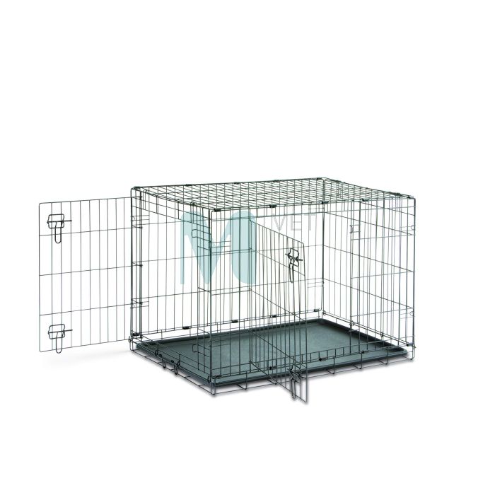 SAVIC METALLPUUR DOG COTTAGE L 91X57X62CM MUST