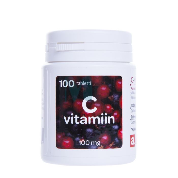 A. C VITAMIIN 100MG NÄRIMISTBL N100 AIAMARJAMAITSELINE