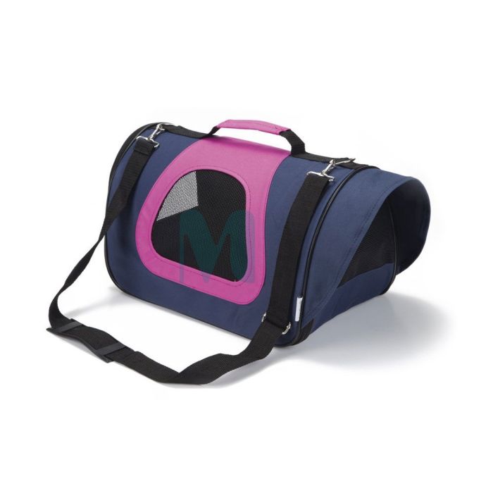 BEEZTEES KANDEKOTT TRAVICO 40X23X24CM T.SININE/ROOSA