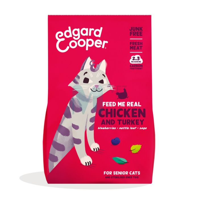 EDGARD COOPER KASSI TÄISSÖÖT SEENIOR KANA/KALKUN 2KG
