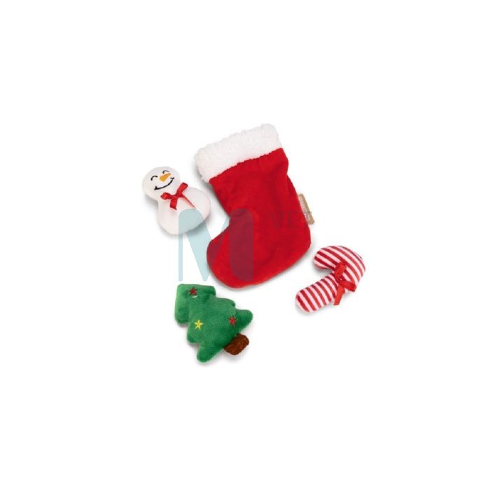 BEEZTEES KASSI MÄNGUASI XMAS STOCKING RED
