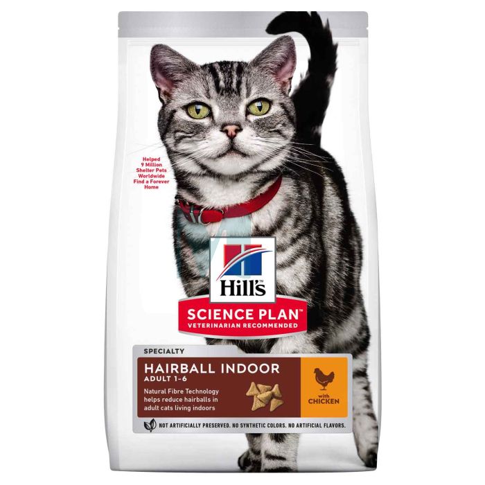 HILLS KASSI TÄISSÖÖT HAIRBALL/INDOOR KANA 3KG #