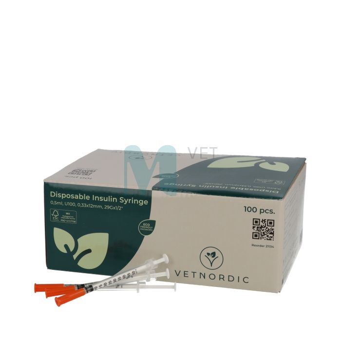 SÜSTAL INSULIIN 0,5ML U100 033X12MM 29G N100