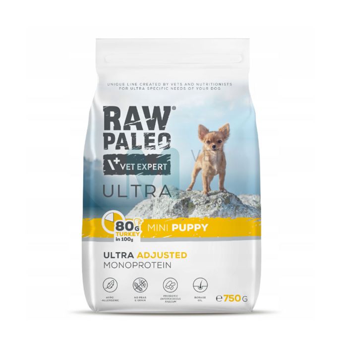 RAW PALEO KUTSIKA TÄISSÖÖT ULTRA MINI KALKUN 750G