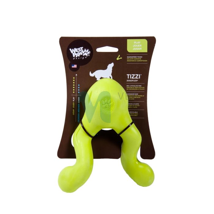 WEST PAW KOERA MÄNGUASI TIZZI L 16,5CM ROHELINE #