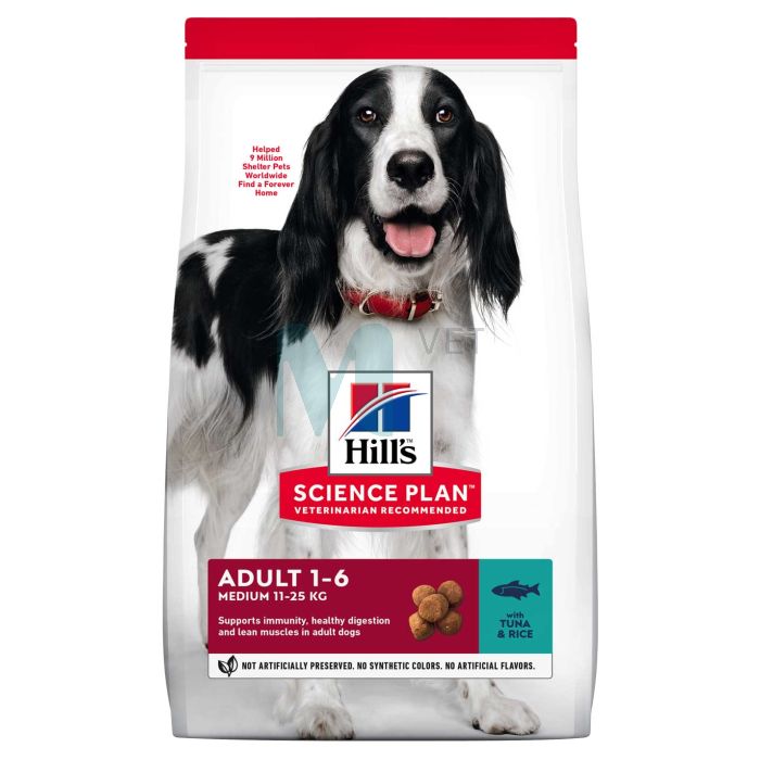 HILLS KOERA TÄISSÖÖT KESK.TÕUG TUUNIKALA/RIIS 2,5KG #