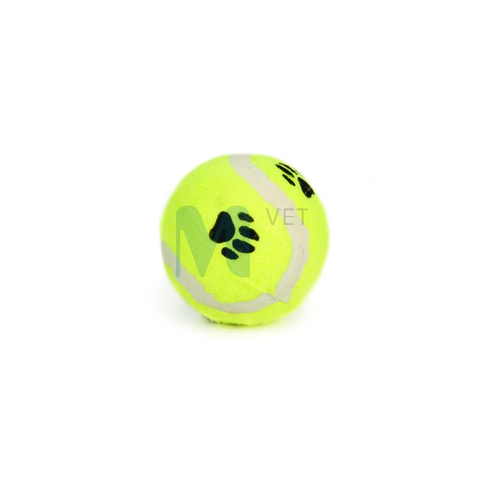 BEEZTEES KOERA MÄNGUASI TENNISEPALL KÄPAMUSTER 6,5CM KOLLANE