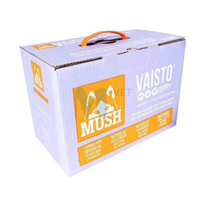 MUSH VAISTO KUTSIKA TÄISSÖÖT TOORTOIT SIGA/KALKUN/KANA 10KG