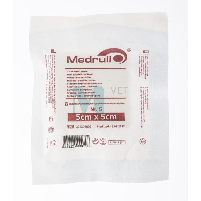 MARLI SALVRÄTIKUD STERIILSED 5X5CM N5 (MEDRULL)