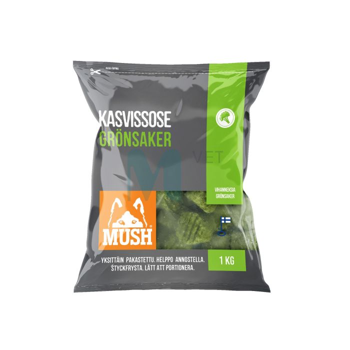 MUSH VAISTO KOERA TÄIENDSÖÖT TOORTOIT JUURVILJAD 1KG