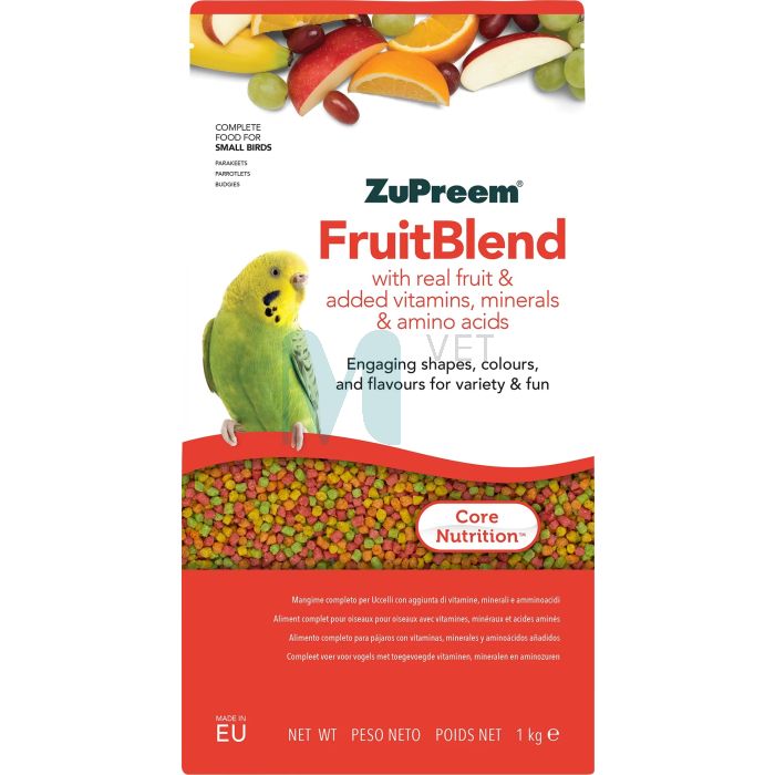 ZUPREEM LINDUDE TÄISSÖÖT FRUITBLEND SMALL BIRDS 1KG