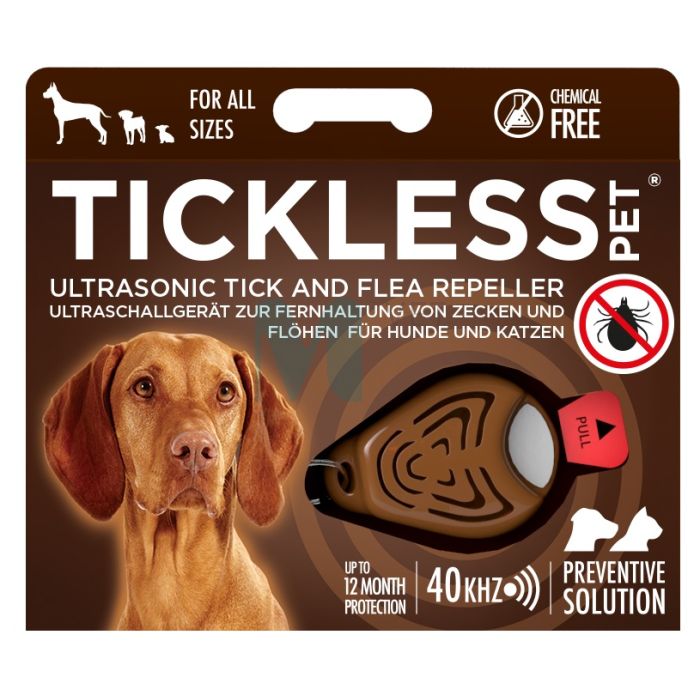 TICKLESS PUUGIPELETAJA LEMMIKLOOMALE PRUUN #