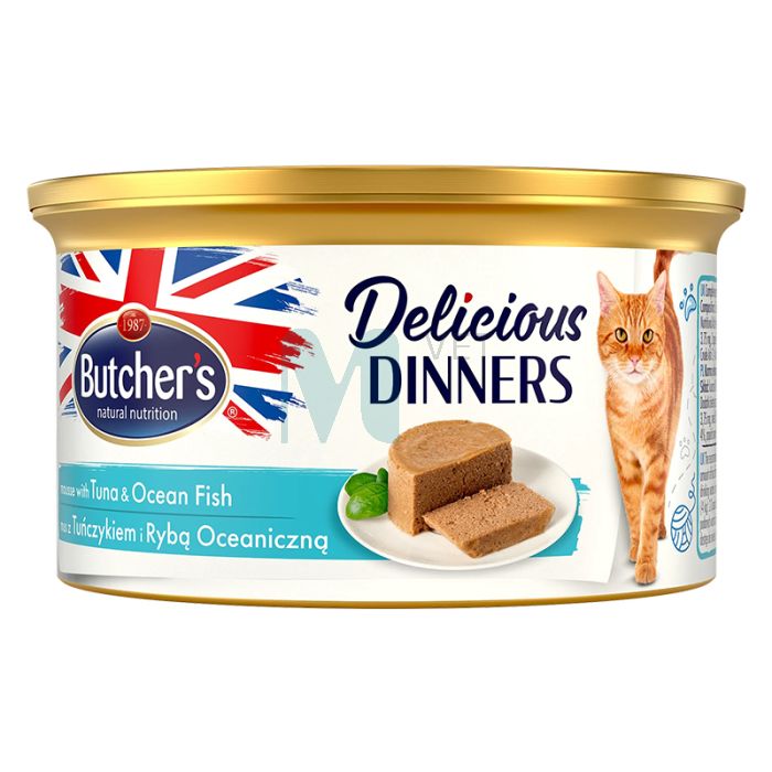 BUTCHERS KASSI KONSERV DELIC.DINNER TUUNI-/OOKEANIKALA 85G