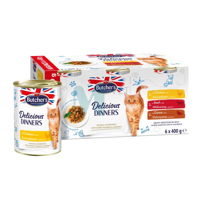 BUTCHERS KASSI KONSERV DD VEIS/KANA/ULUK MULTIP. 400G N6