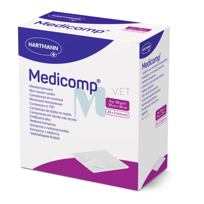 MEDICOMP TAMPOONID STER 10X10CM N25X2/411064/