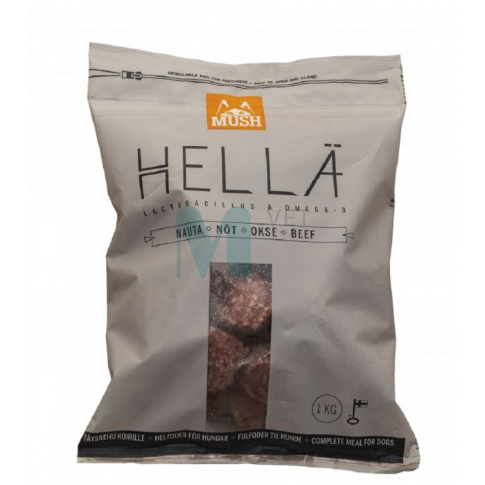 MUSH HELLÄ KOERA TÄISSÖÖT TOORTOIT VEIS 1KG