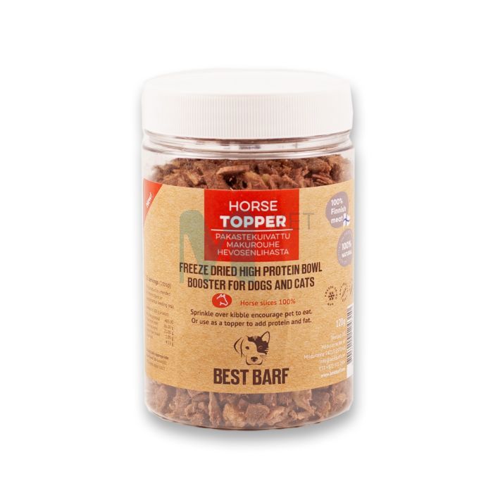BEST BARF KÜLMKUIVATATUD MAIUS HOBUSELIHA TOPPER 100G #