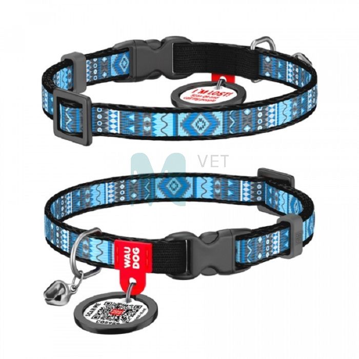 COLLAR KASSI KAELARIHM WAUDOG 20-30CM ETNO SININE