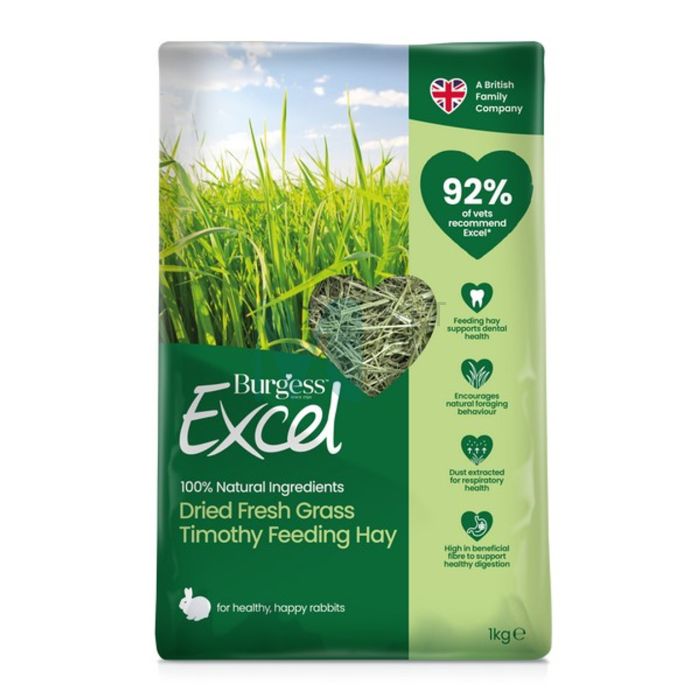 BURGESS EXCEL HEIN DRIED FRESH GRASS 1KG