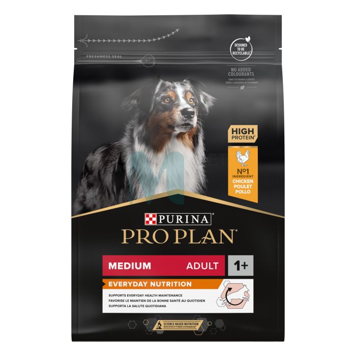PRO PLAN KOERA TÄISSÖÖT KESKM.TÕUG KANA 3KG