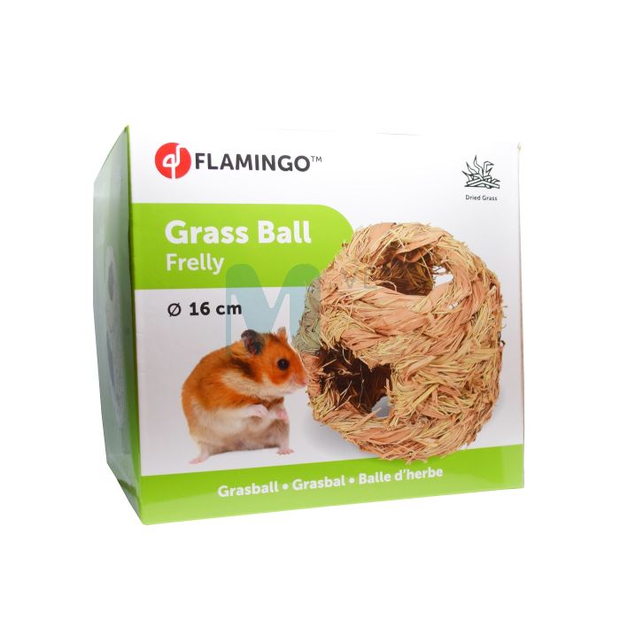 FLAMINGO VÄIKELOOMA PALL FRELLY GRASS 4 AUKU Ø16CM