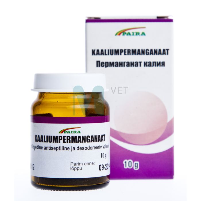 KAALIUMPERMANGANAAT 10G (PAIRA)