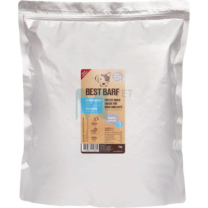 BEST BARF KÜLMKUIVATATUD MAIUS KANA KAEL 1KG #