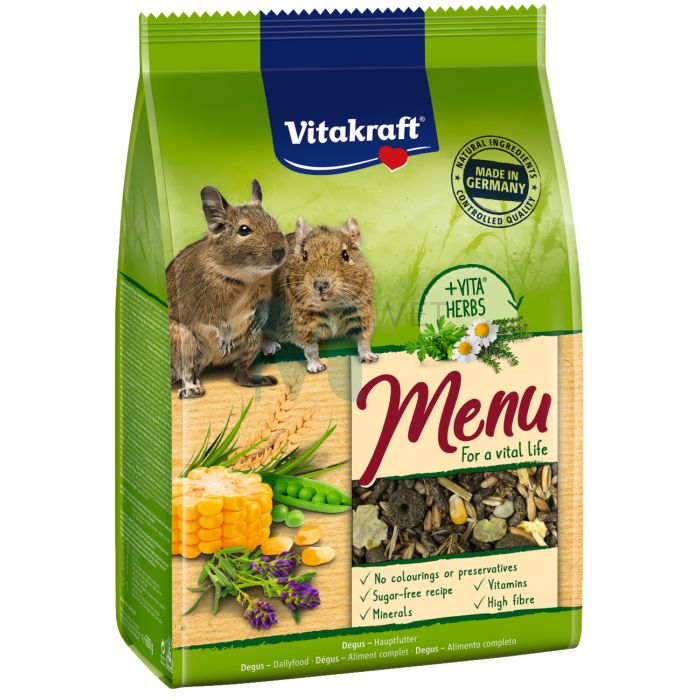 VITAKRAFT DEEGU TÄISSÖÖT MENU VITAL 600G