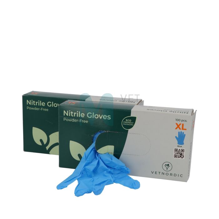 KINDAD NITRIIL PUUDRIVABAD XL N100 SINISED