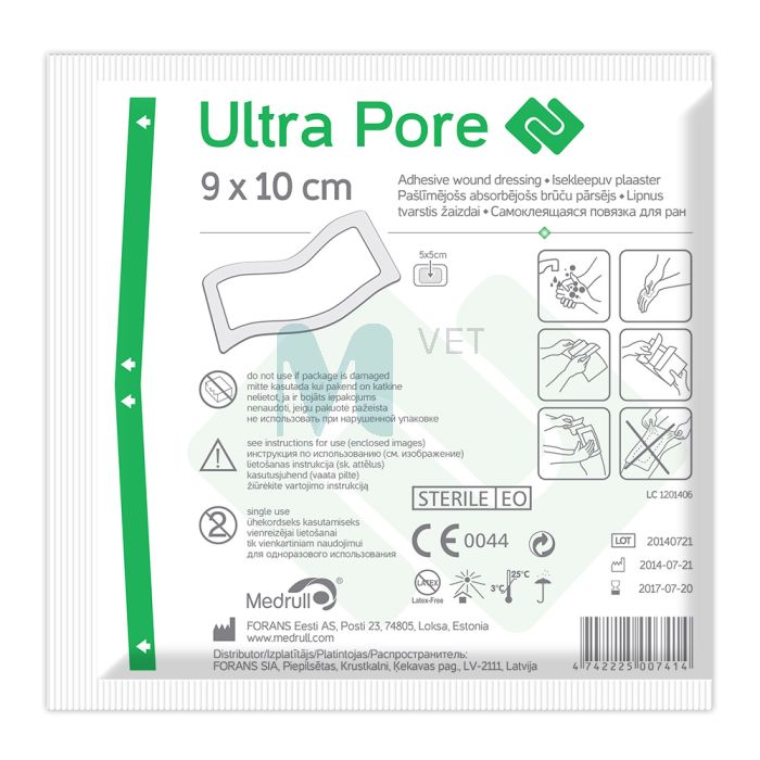 ISEKLEEPUV PLAASTER ULTRA PORE 9X10CM (MEDRULL)