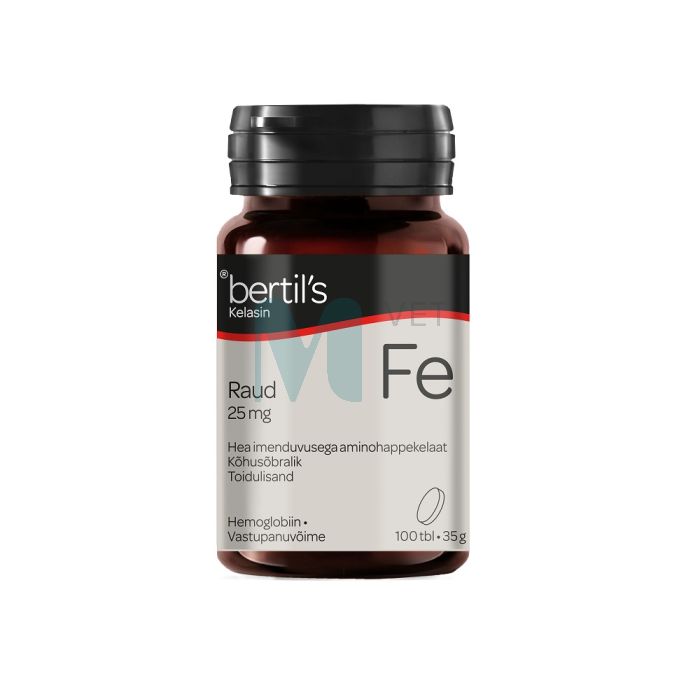BERTILS KELASIN RAUD TBL 25MG N100