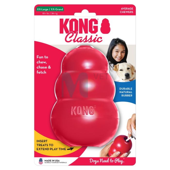 KONG CLASSIC KOERA MÄNGUASI TÄIDETAV XXL PUNANE