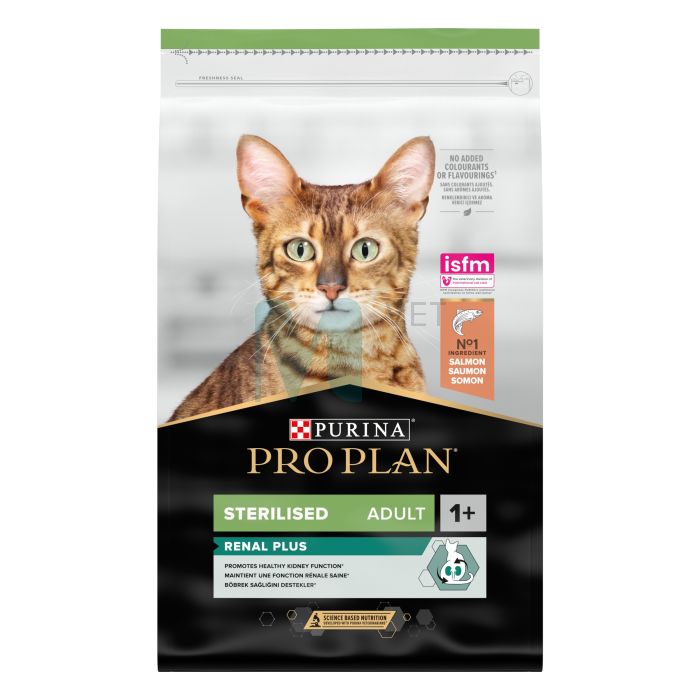 PRO PLAN KASSI TÄISSÖÖT STERIL. RENAL LÕHE 10KG